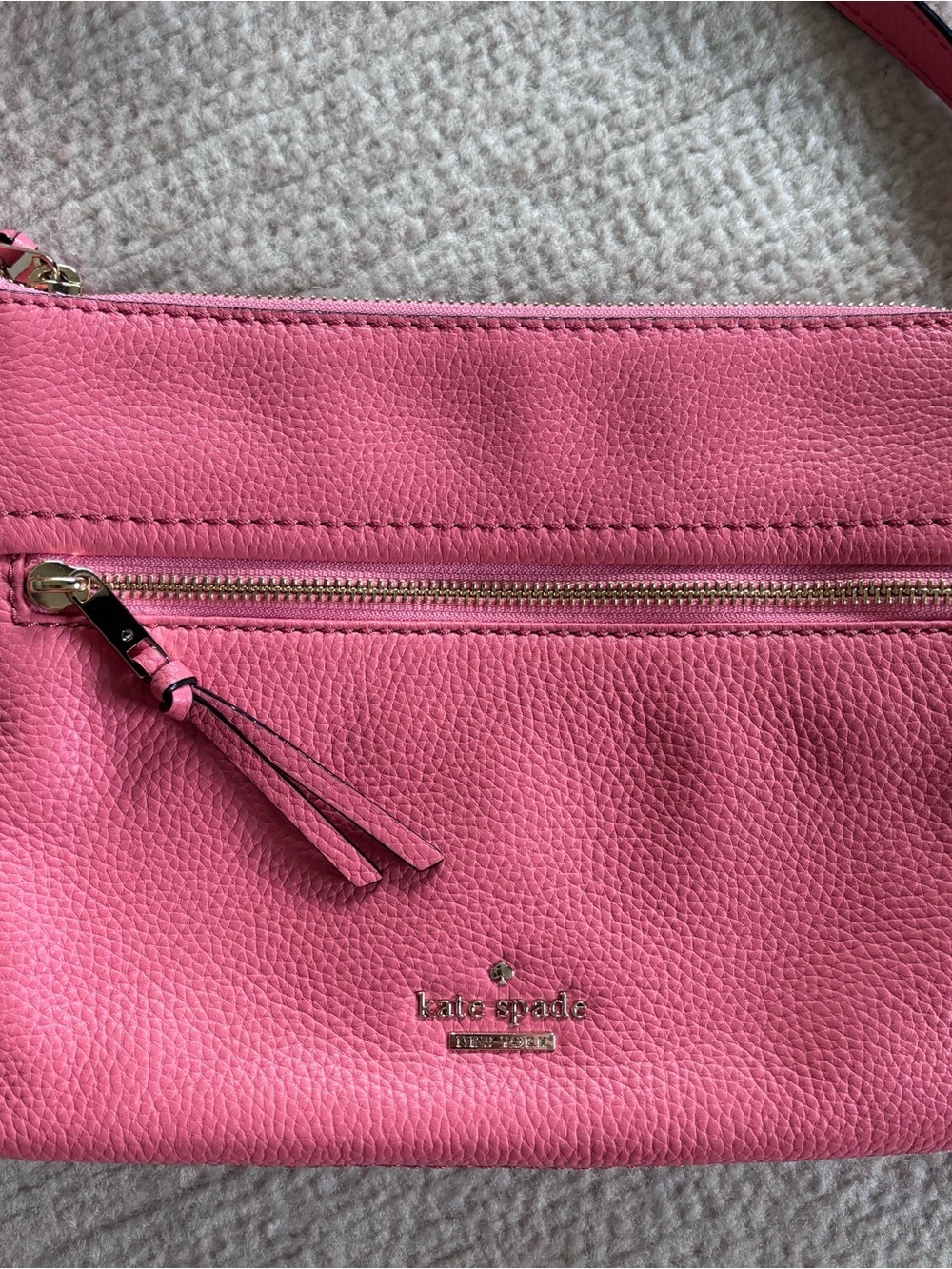 kate spade Pink Pebbled Leather Crossbody Bag - Picture 2 of 7
